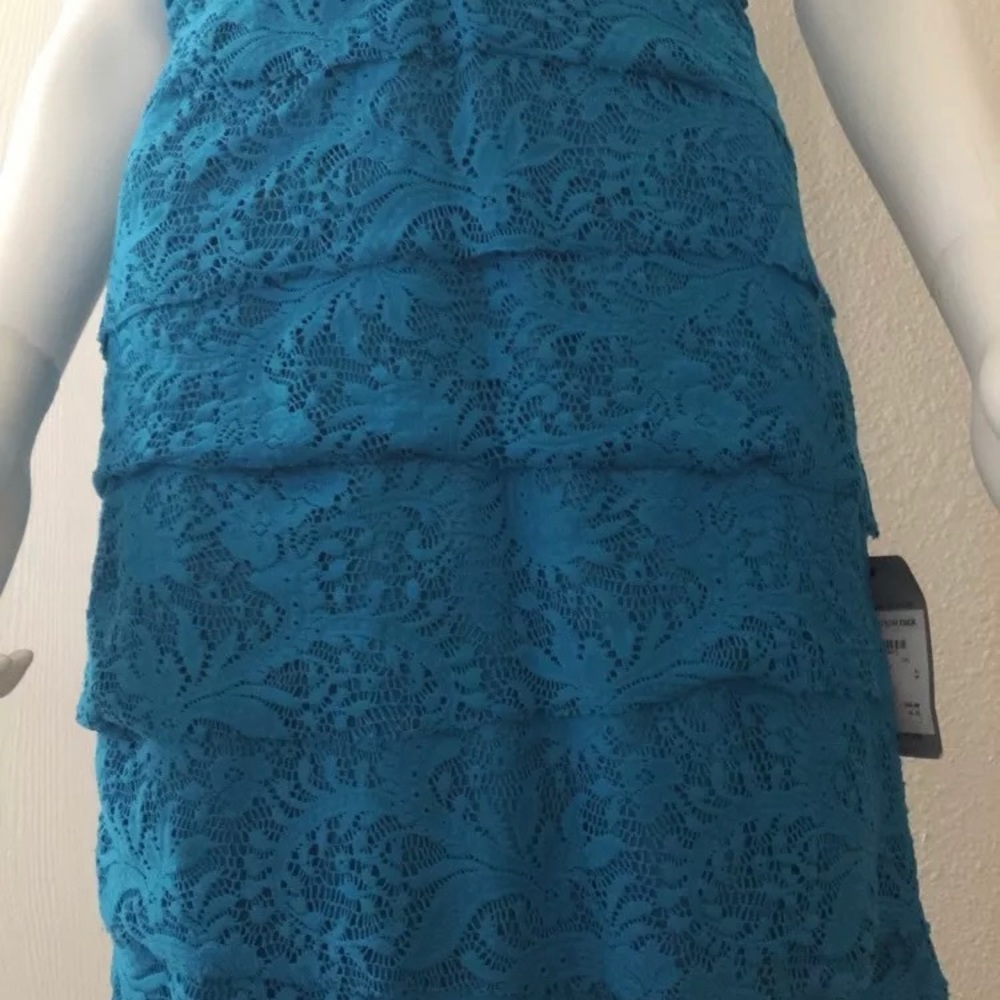 $245 NWT Shelli Segal Laundry Tiered Dress 8 - Picture 4 of 7